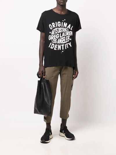 Greg Lauren slogan-logo print T-shirt outlook