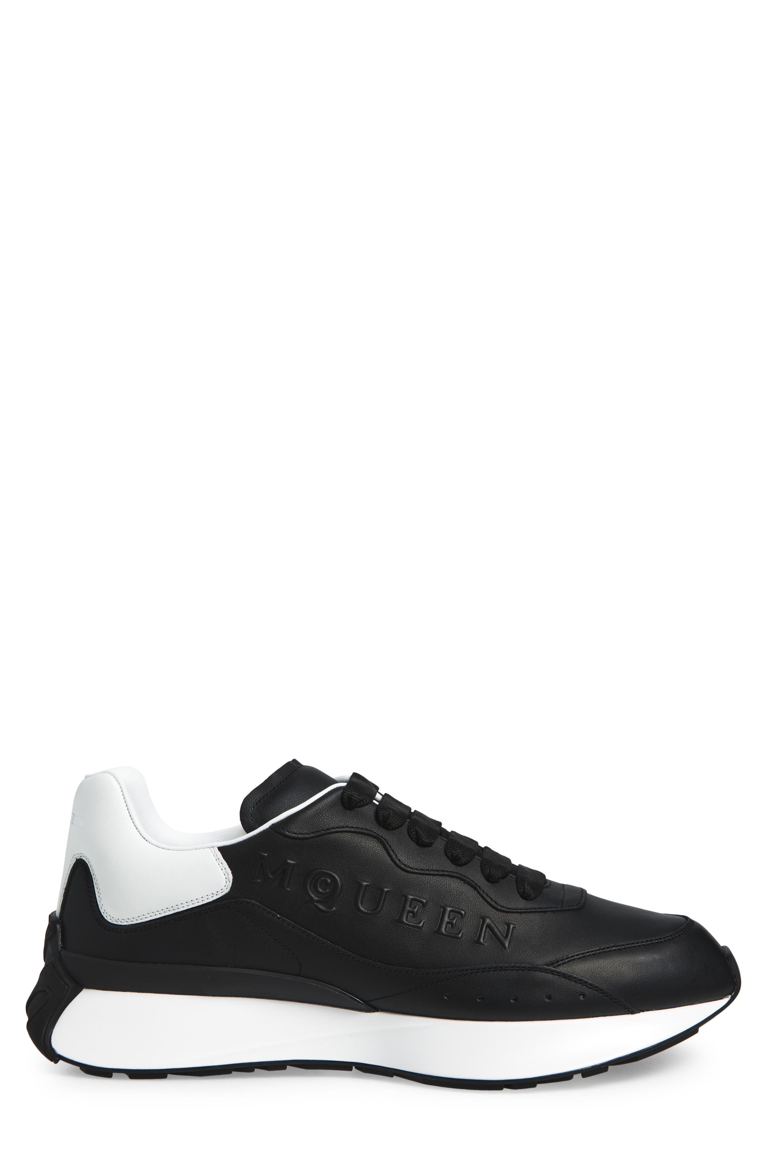 McQueen Sprint Runner Sneaker in Black/White at Nordstrom - 3