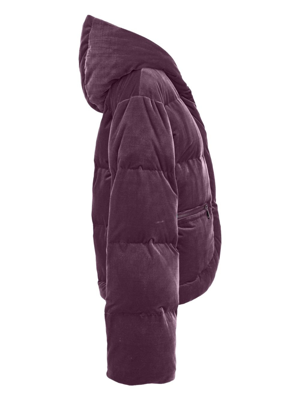 velvet puffer jacket - 3
