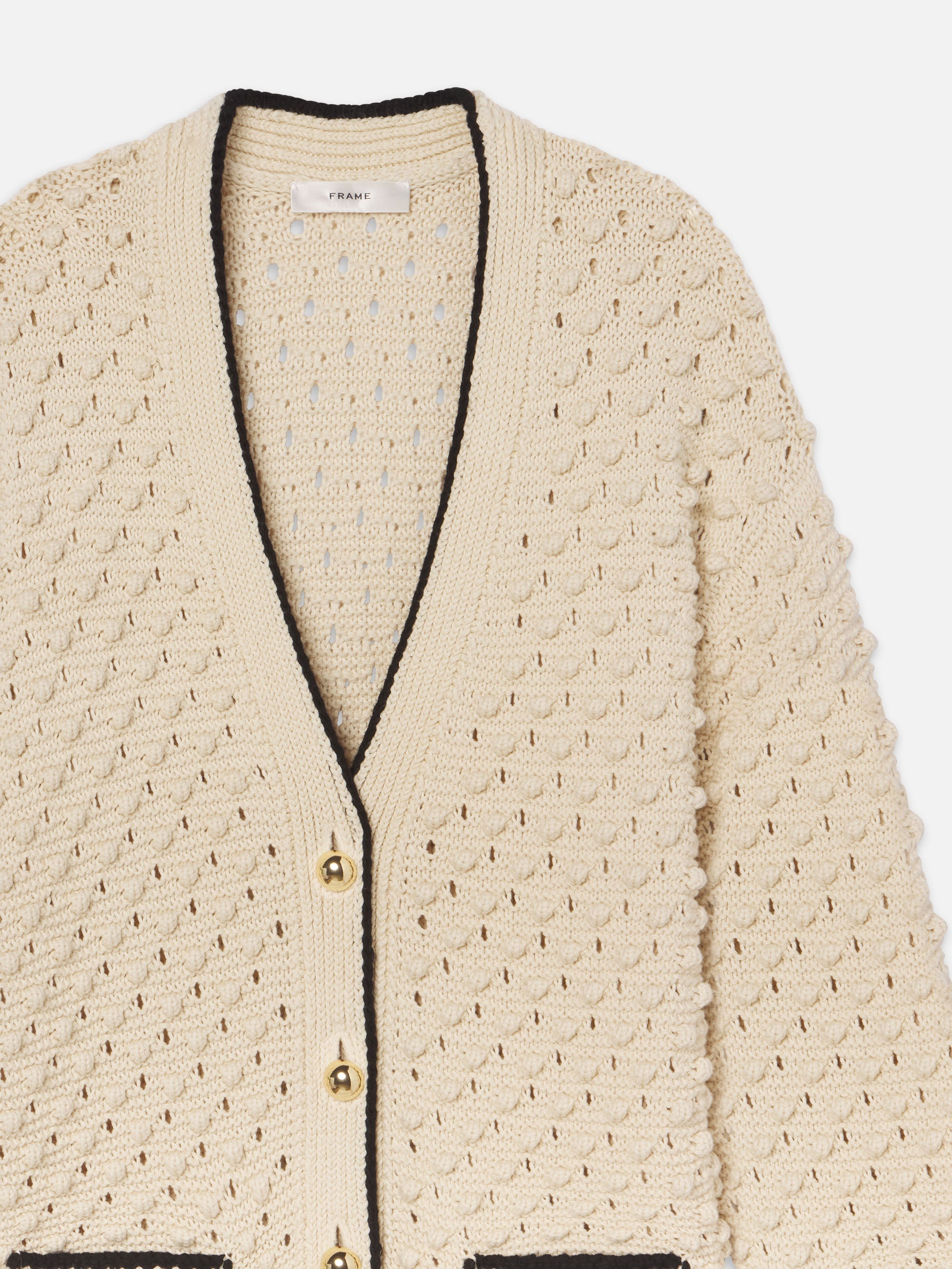 The Bauble Cardigan in Cream - 4