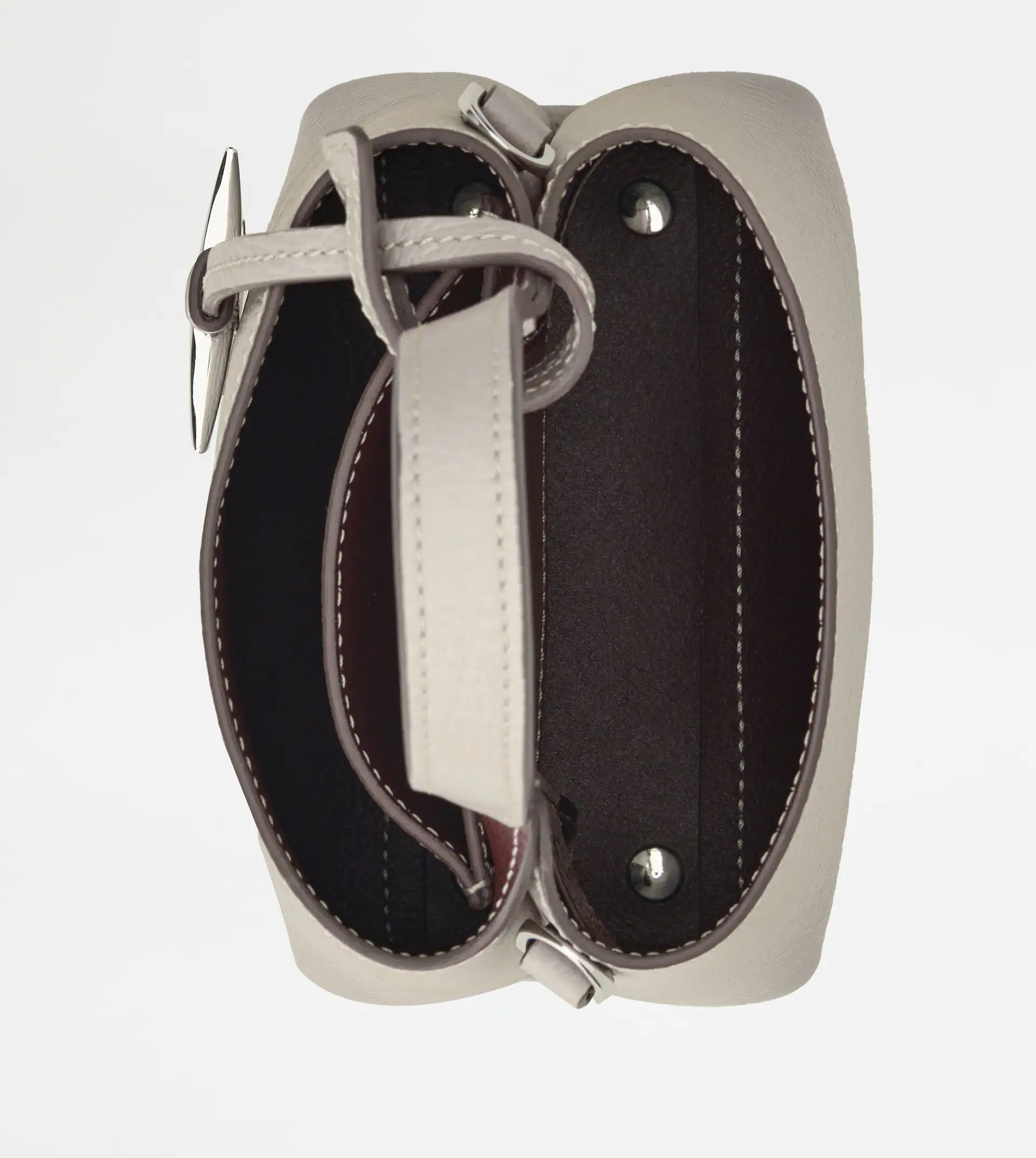 TOD'S PHONE BAG IN LEATHER MICRO - WHITE - 3