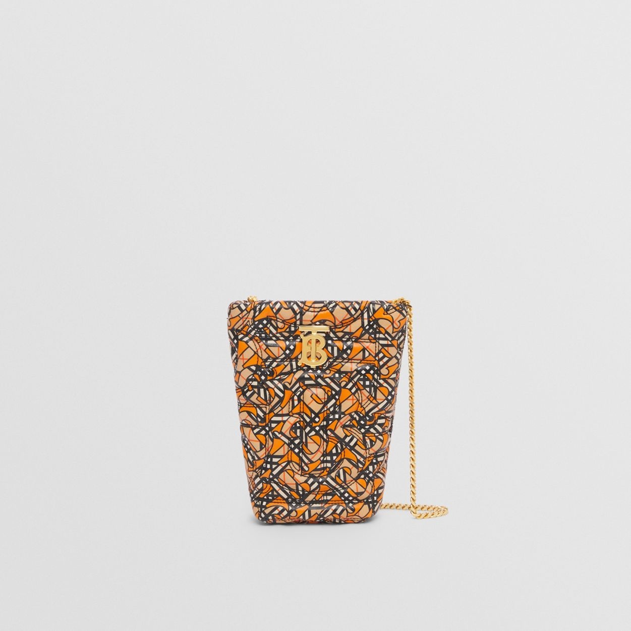 Micro Quilted Monogram Print Lambskin Lola Bucket Bag 1