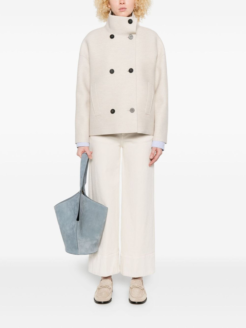 Harris Wharf London double-breasted wool jacket outlook