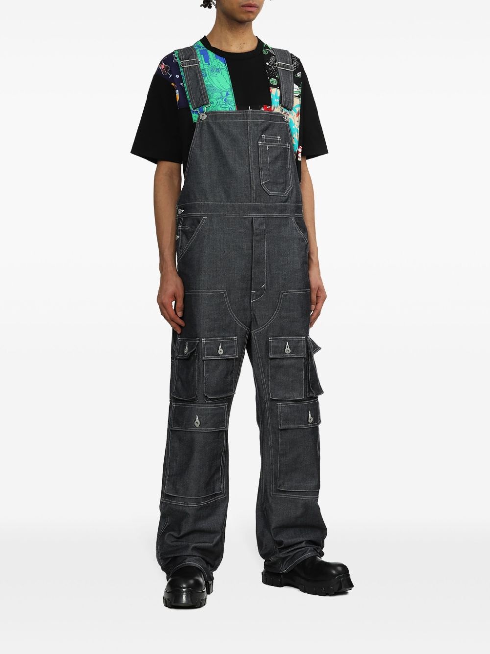x Lousy Livin patchwork cotton T-shirt - 2