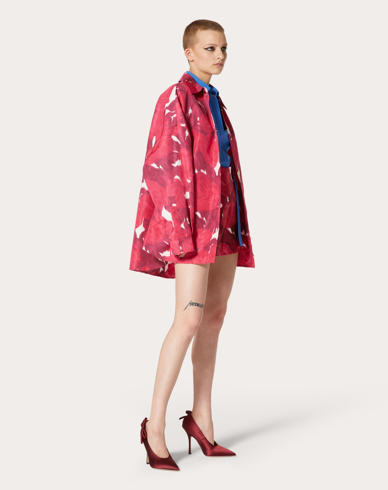 Valentino VALENTINO ROSE MOIRE' FAILLE PEA COAT outlook