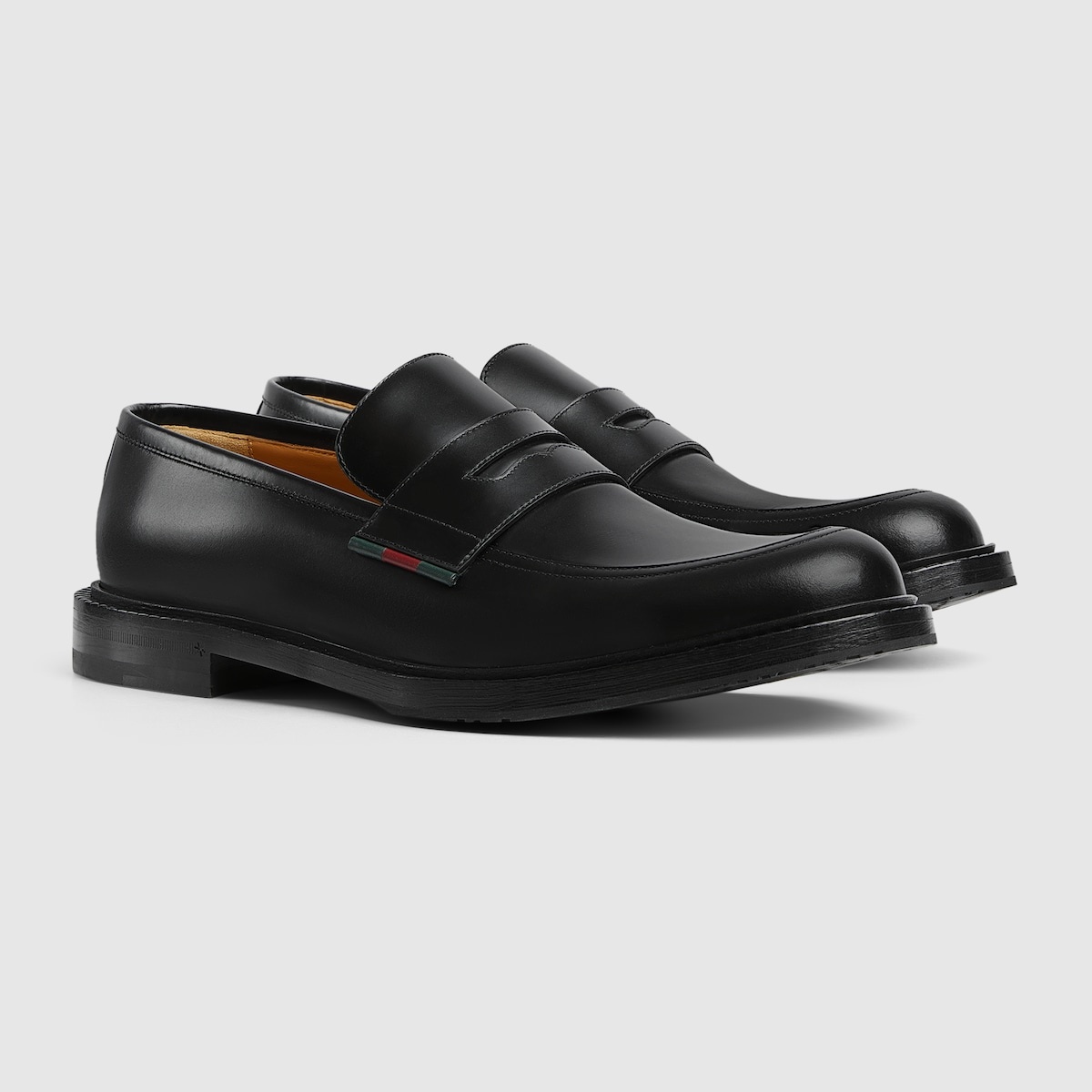 Men's loafer with leather Web - 2