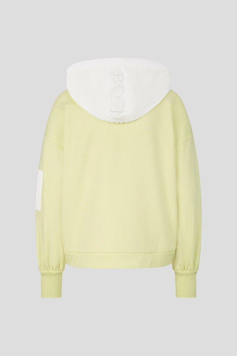 BOGNER Saila Hoodie in Pastel yellow outlook