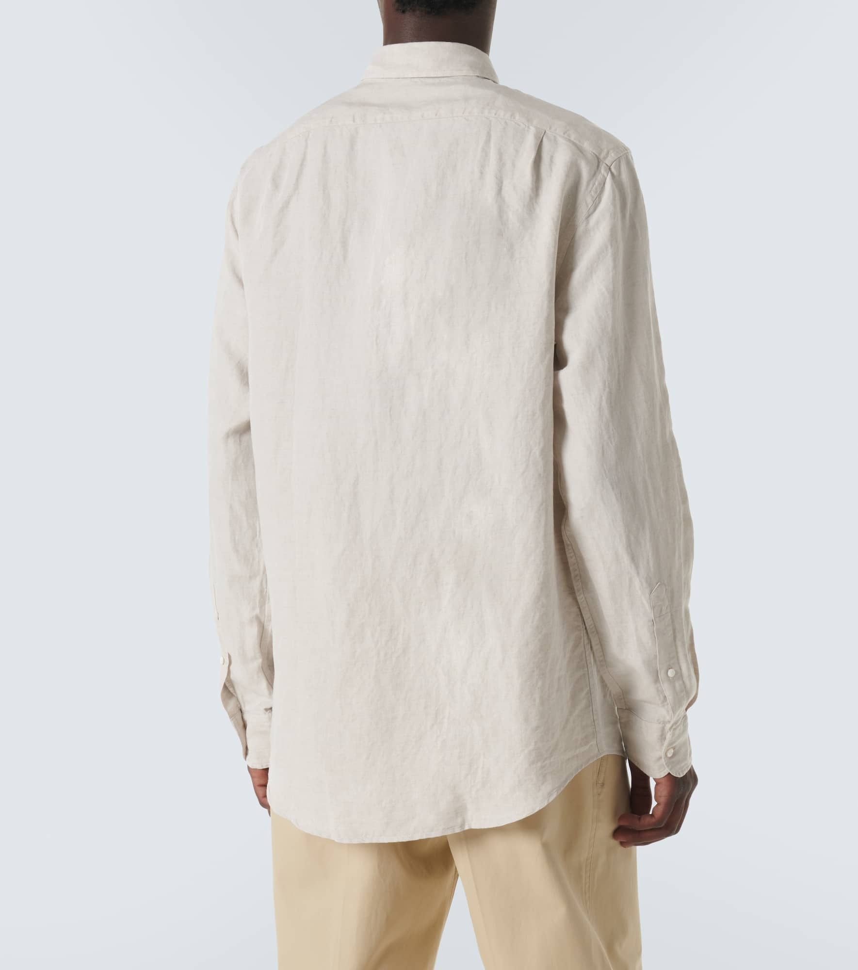 Linen-blend shirt - 4