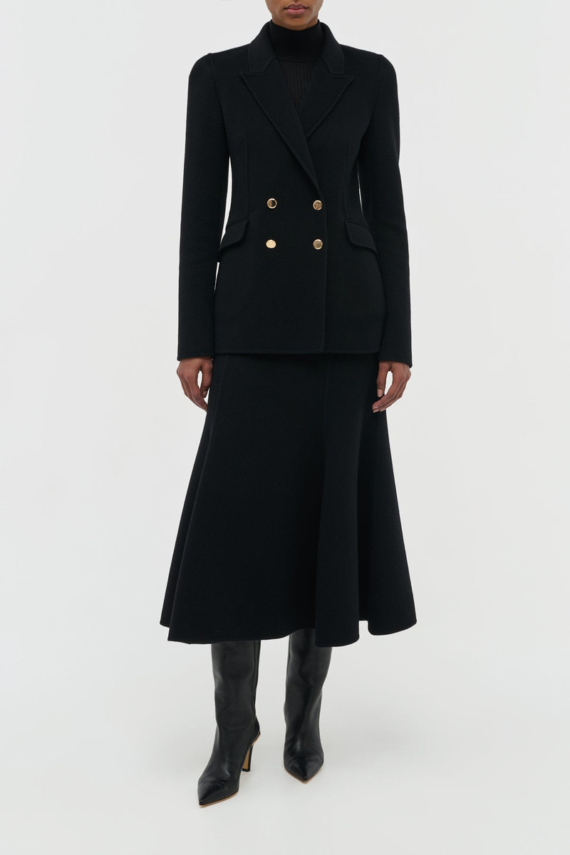GABRIELA HEARST Lloyd Blazer in Black Double-Face Recycled Cashmere outlook