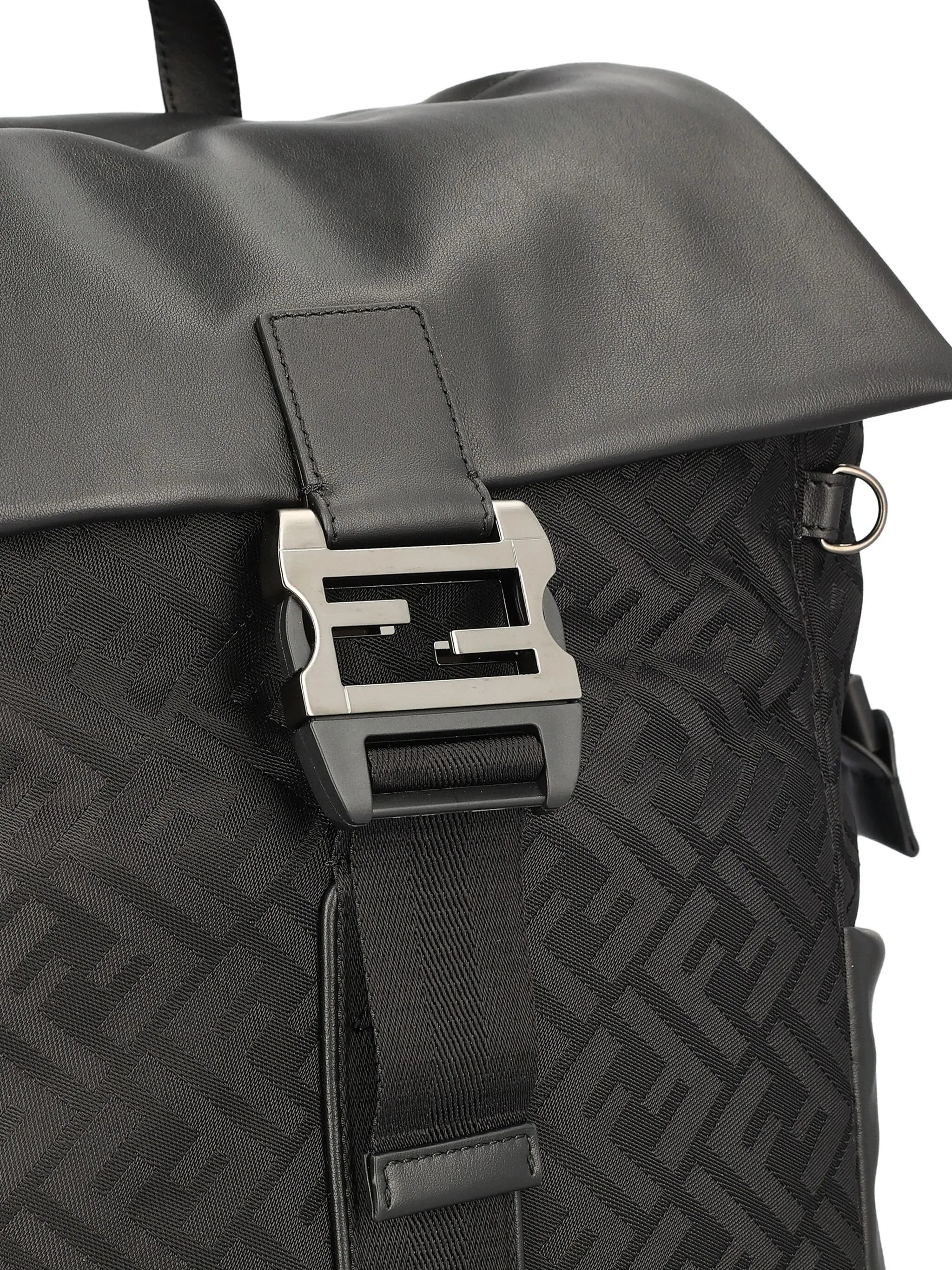 Fendi Flux Buckled Backpack - 3