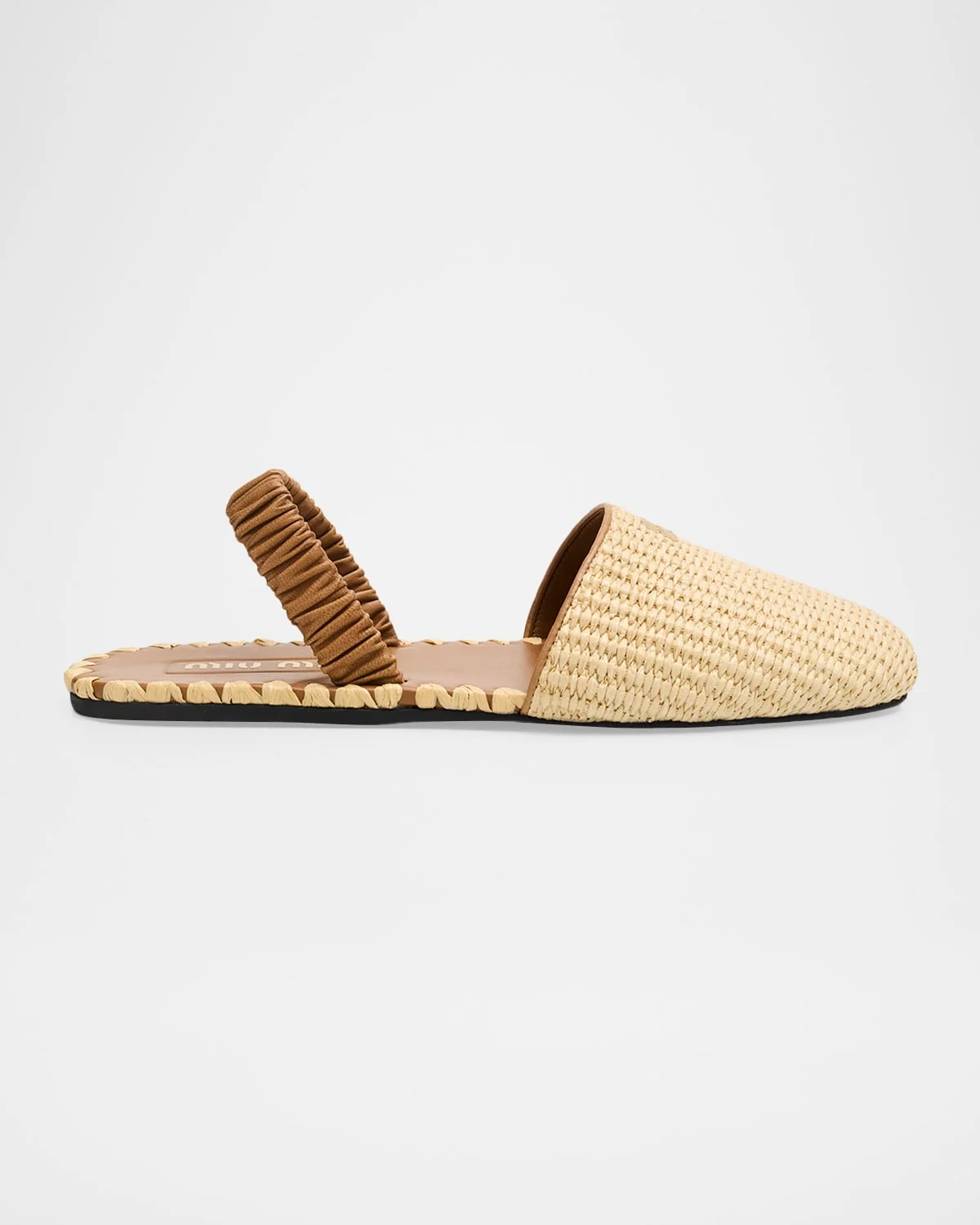Woven Slingback Sandals - 1