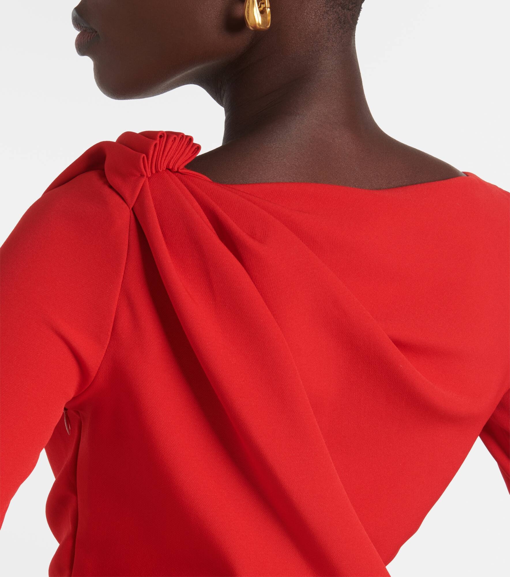 Draped midi dress - 6