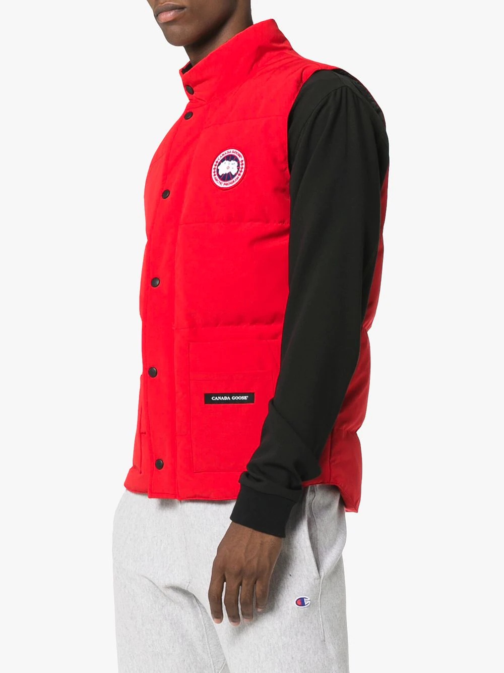 freestyle crew quilted down gilet - 3