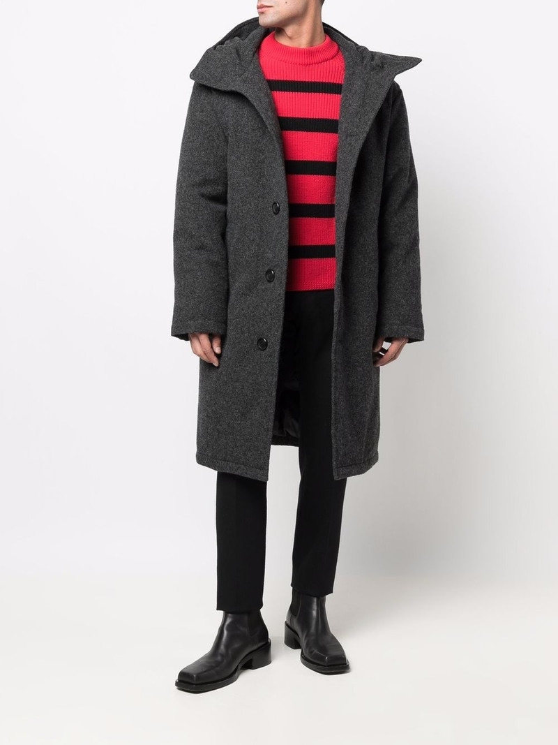 AMI Paris single-breasted wool coat outlook