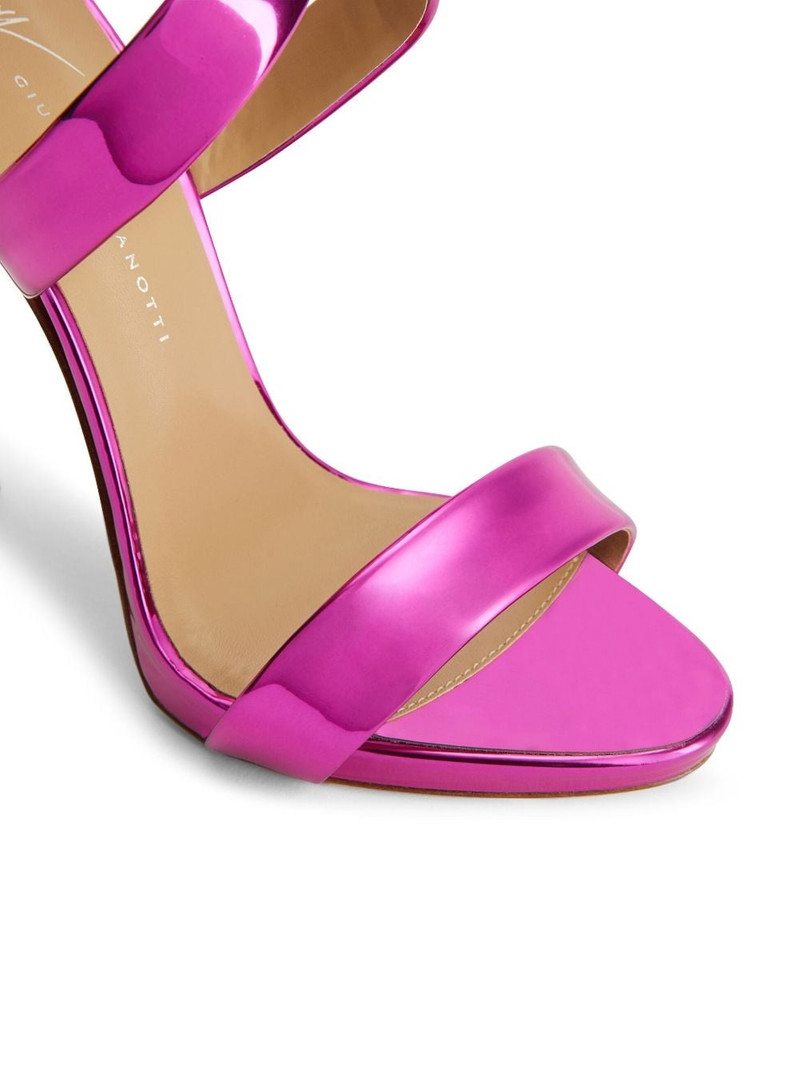 Bellis 120mm leather sandals 4