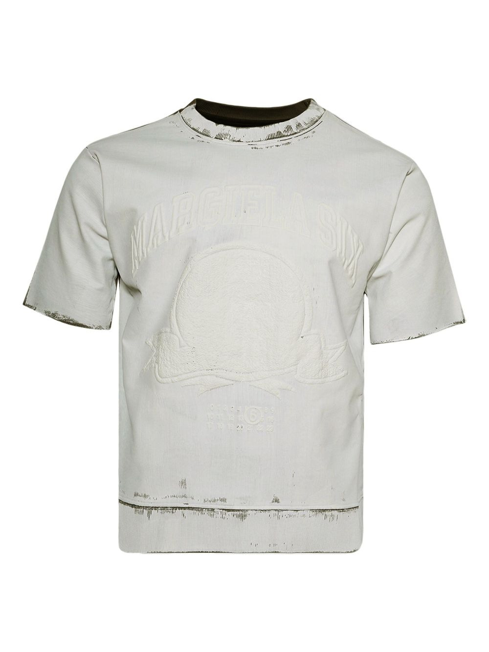 logo-embroidered T-shirt - 1