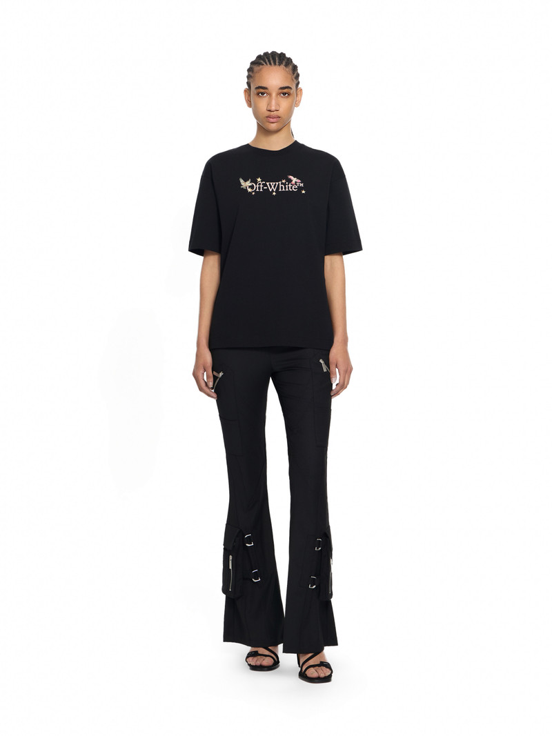 Off-White Wool Pkt Belt Flare Pants outlook