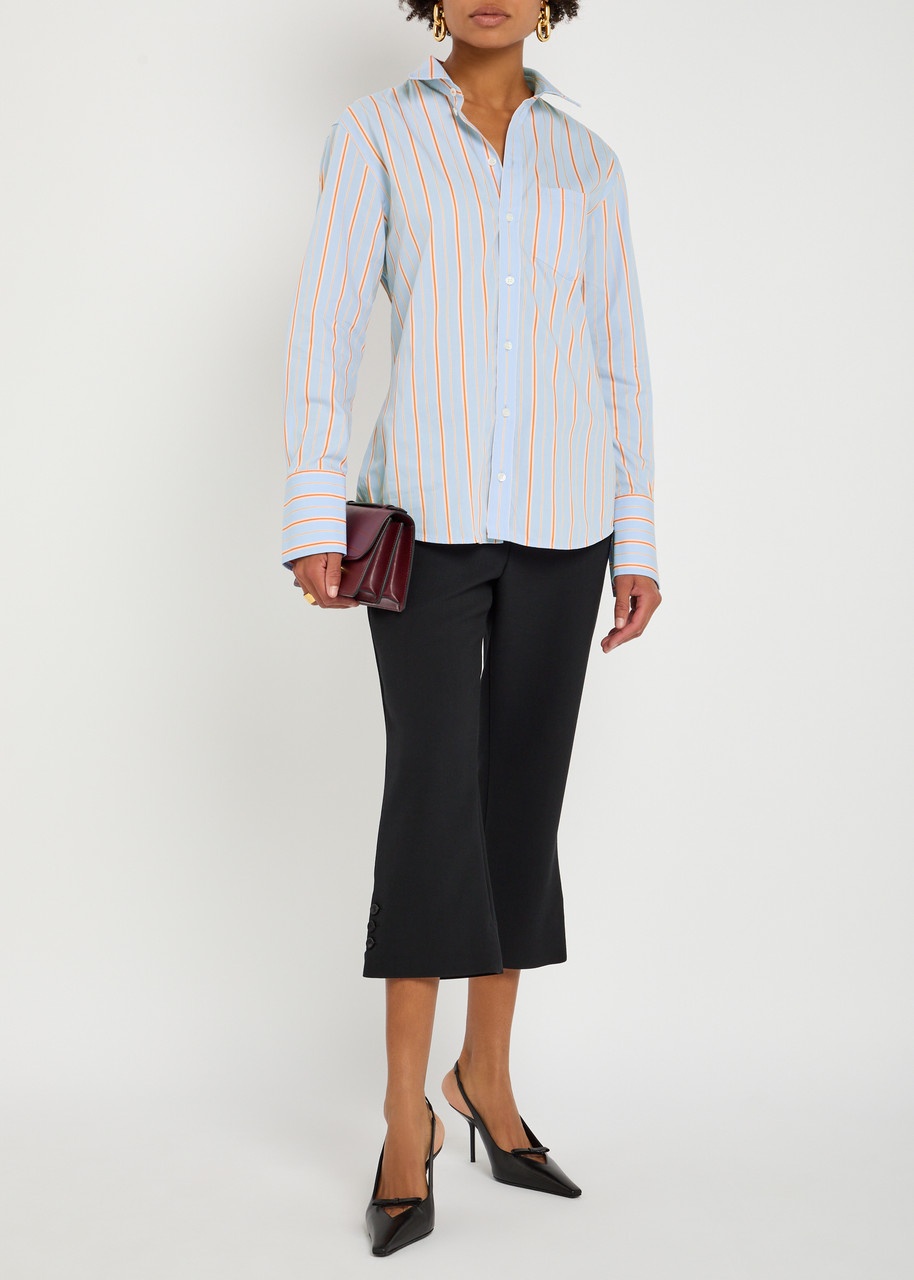 Victoria Beckham Striped Cotton Shirt - 4