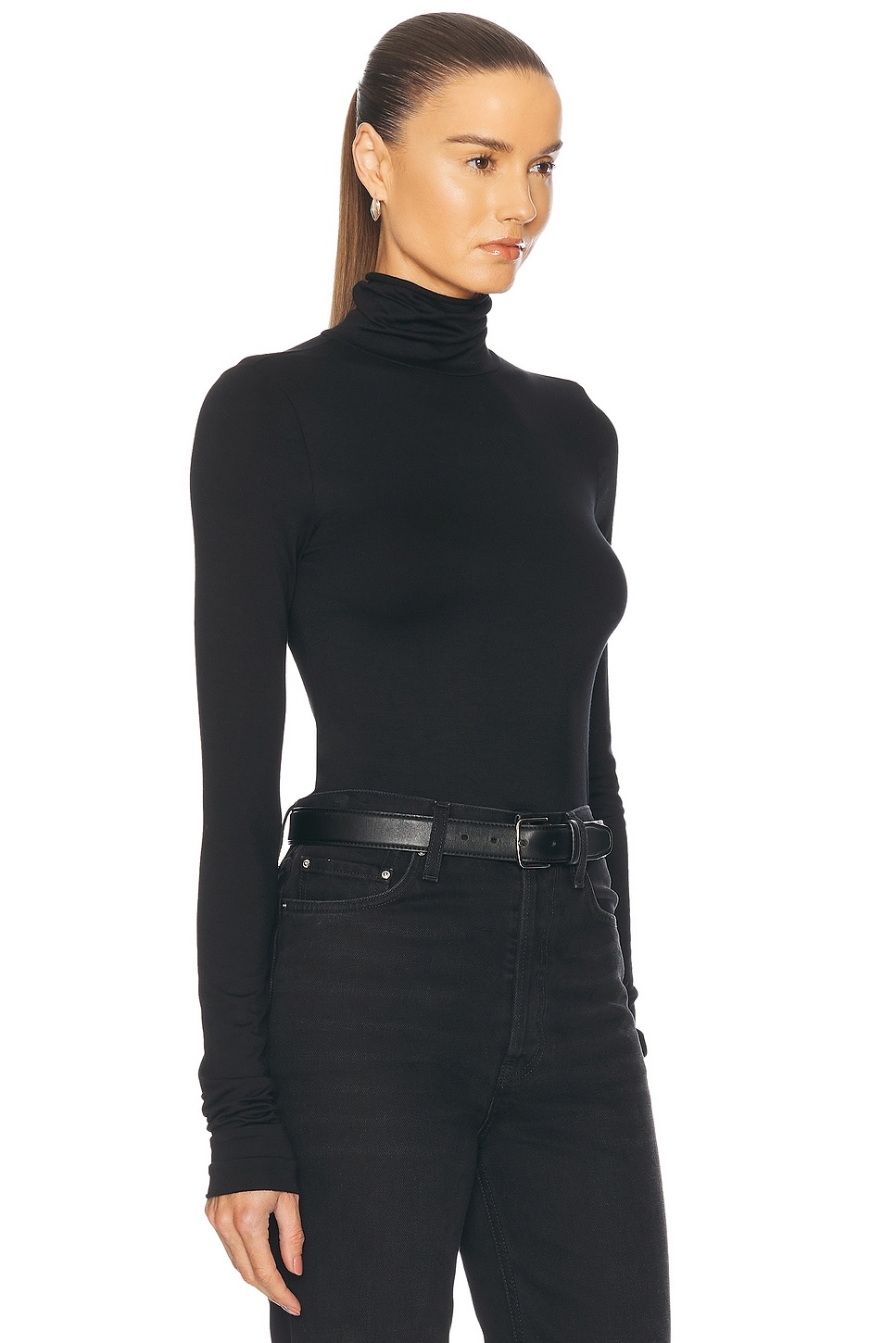 Fitted Turtleneck Top - 2