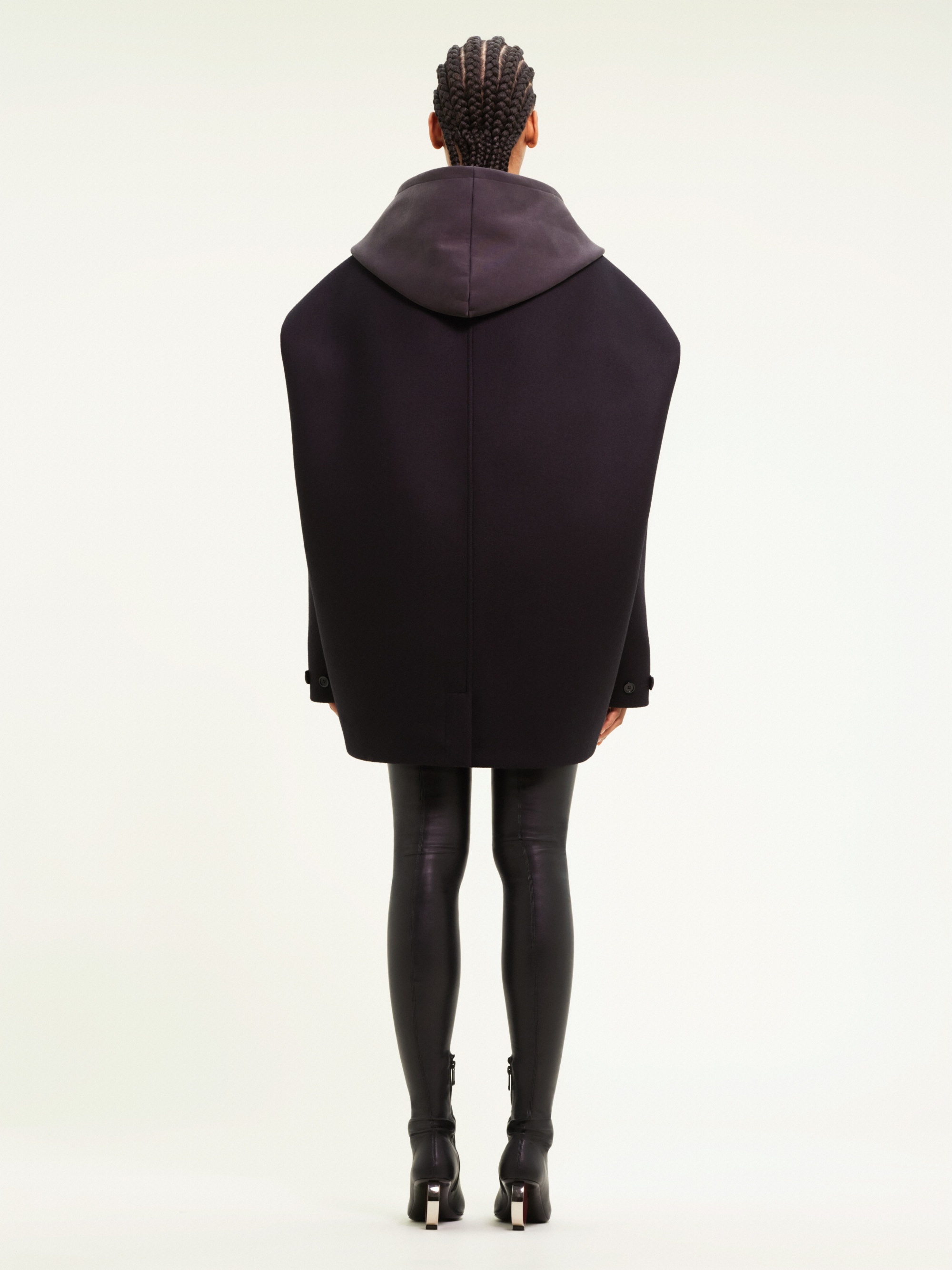 OVERSIZED COAT COCOON WOOL SHORT - 4
