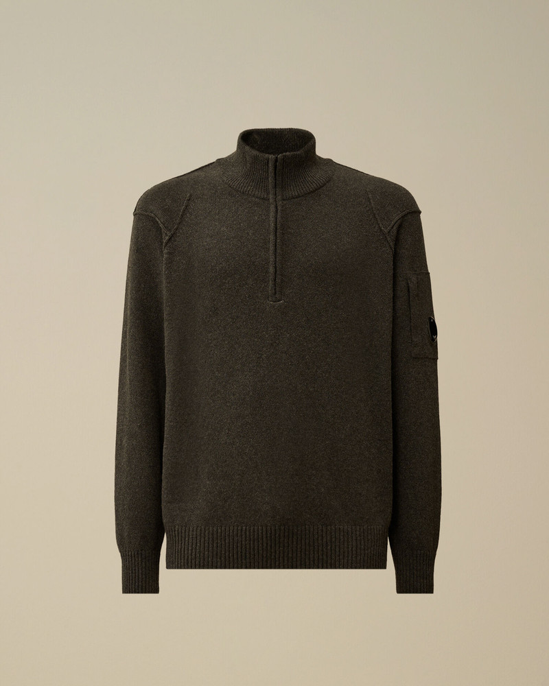 Lambswool GRS Half Zip Sweater 1