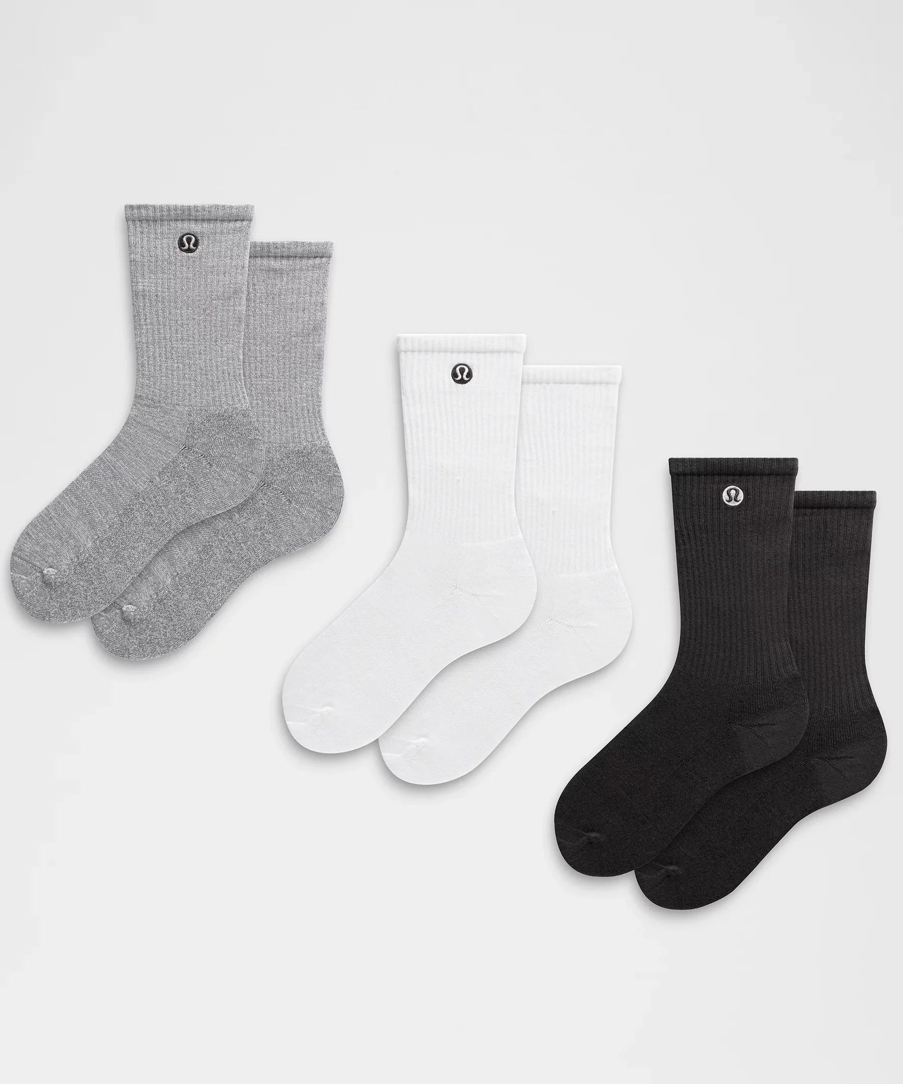 Unisex Daily Essential Crew Socks *3 Pack - 1