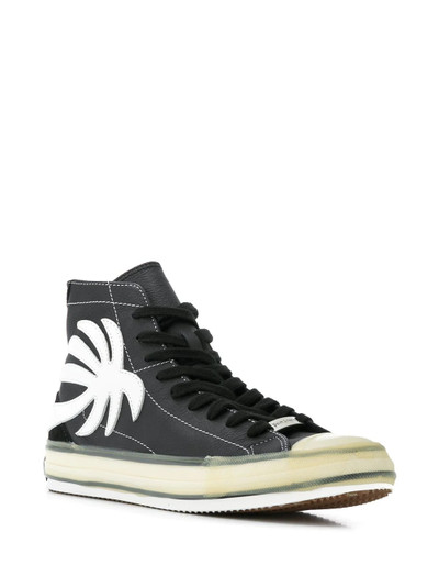 Palm Angels palm tree high-top sneakers outlook