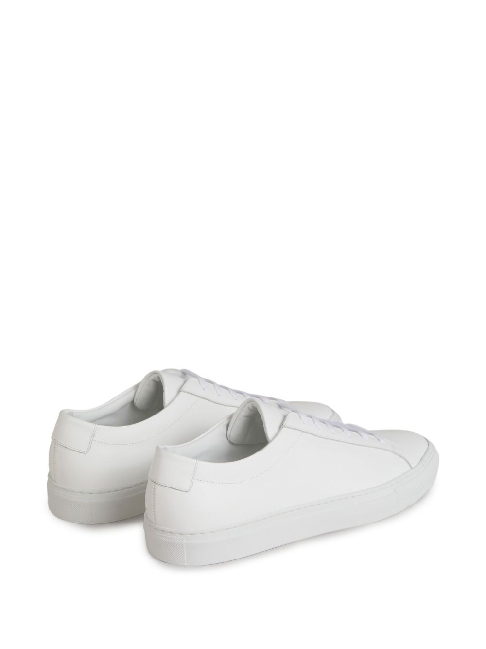 leather low-top sneakers - 3