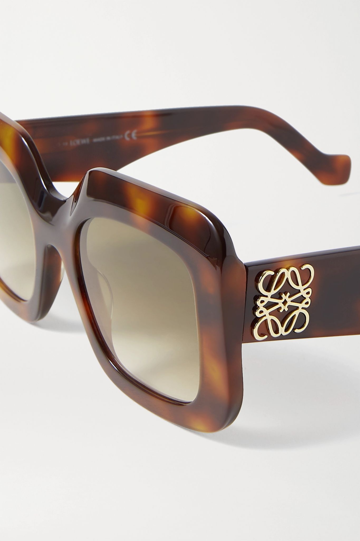 Oversized square-frame tortoiseshell acetate sunglasses - 3