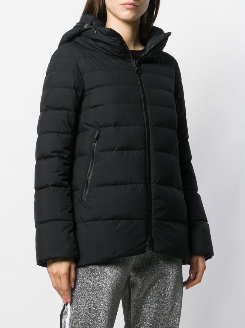 high-neck zip-up padded jacket - 5