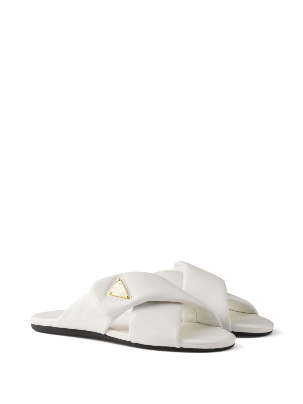 padded nappa-leather slides - 2