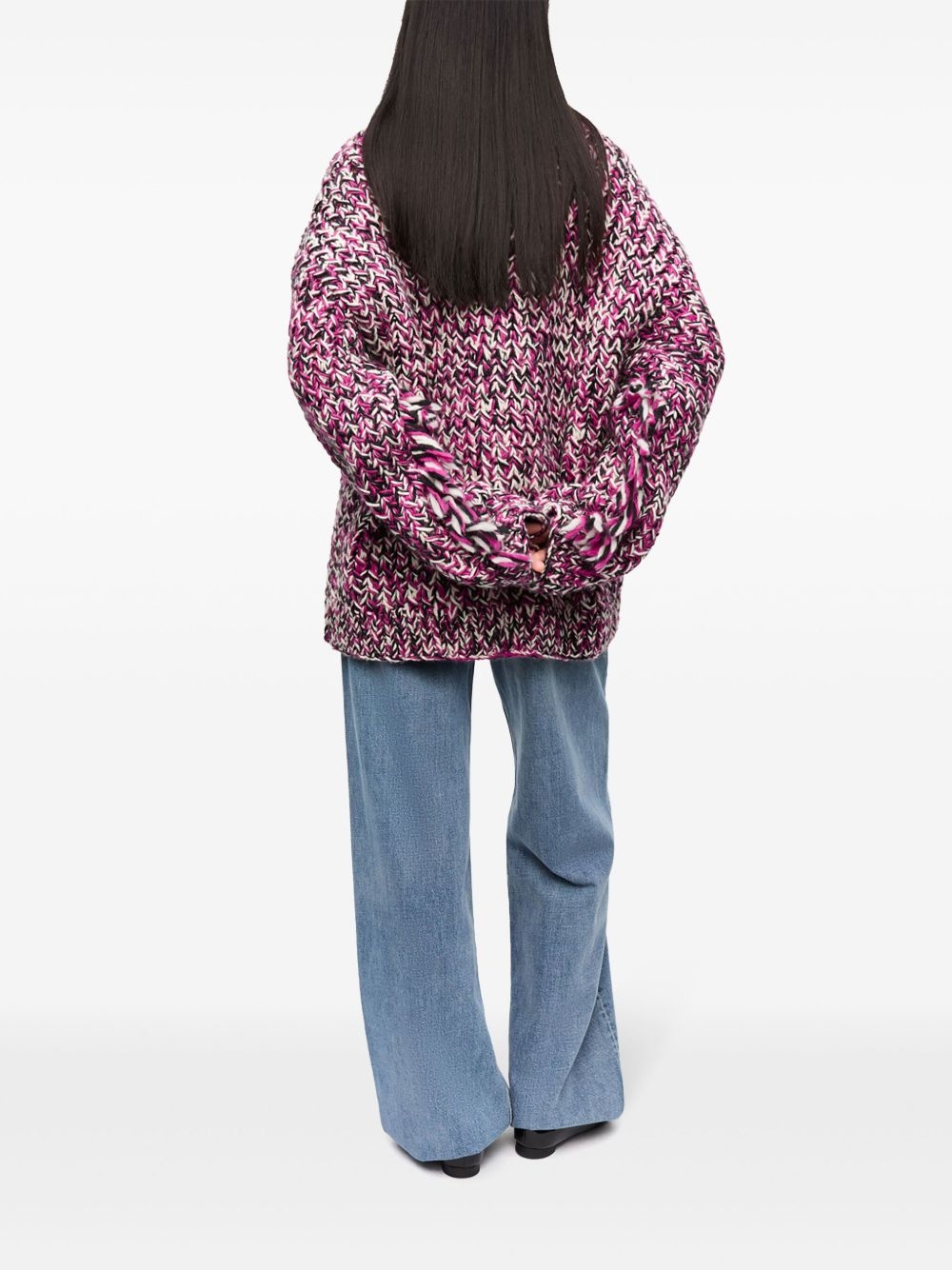 chunky-knit cardigan - 3