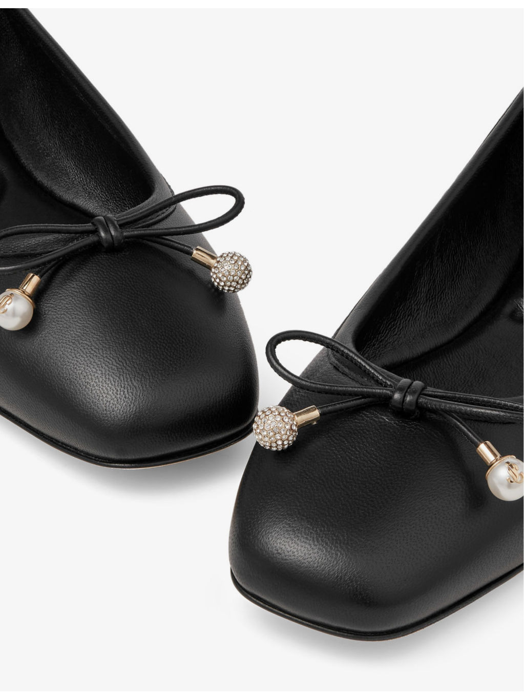 Elme bow-embellished leather ballet flats - 5