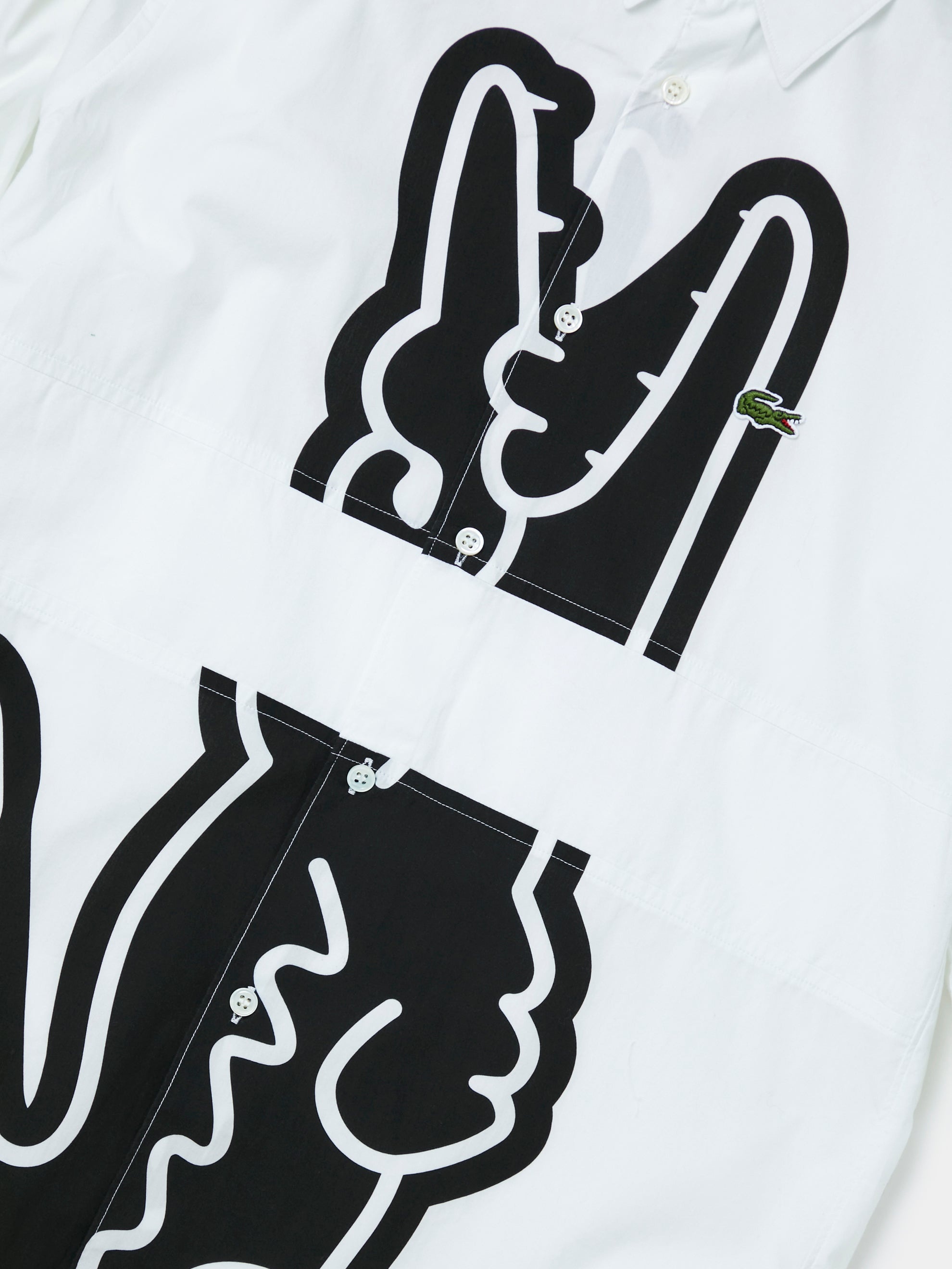 SHIRT X LACOSTE (WHITE/BLACK) - 3
