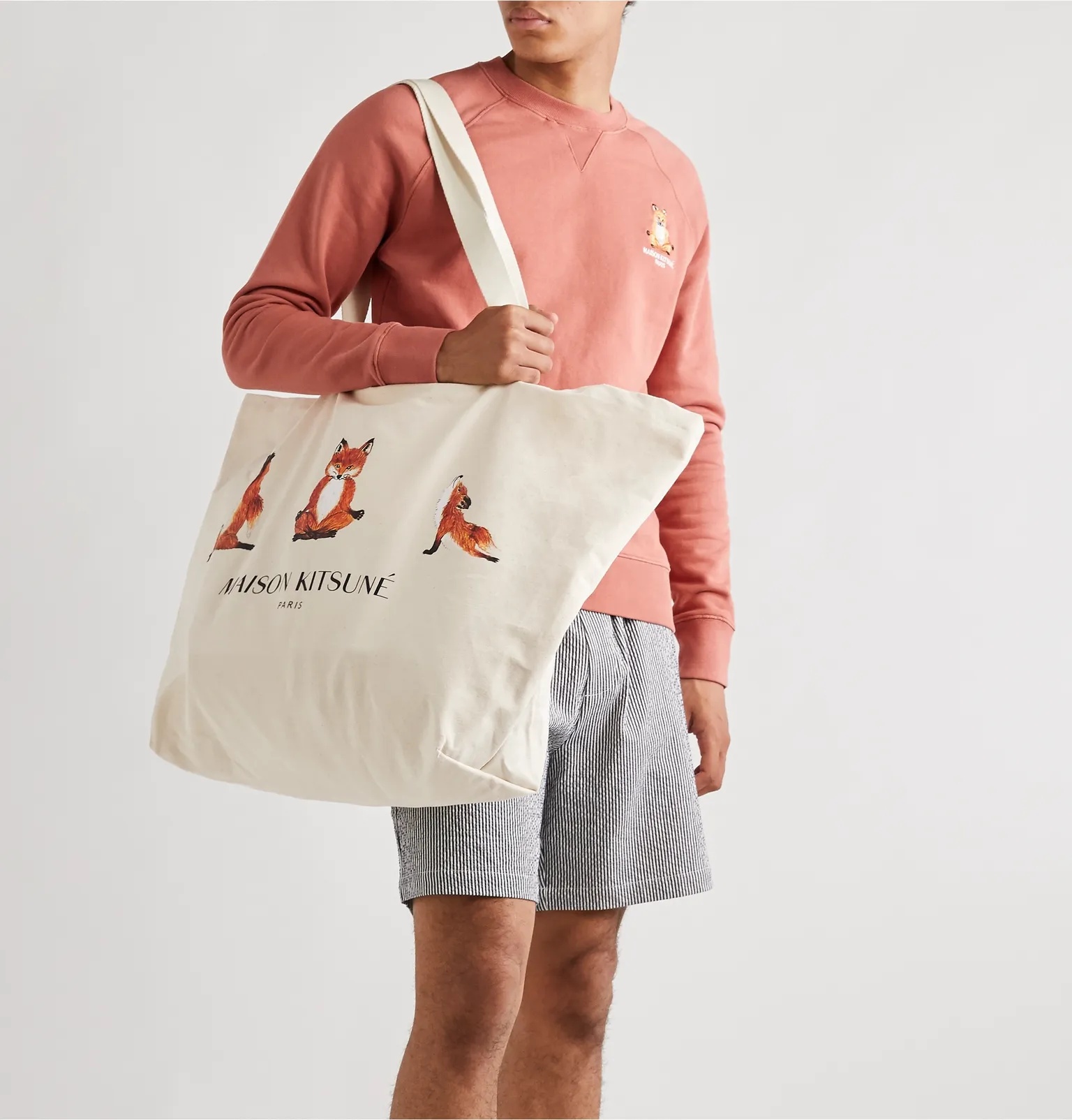 XXL Logo-Print Cotton-Canvas Tote Bag - 2