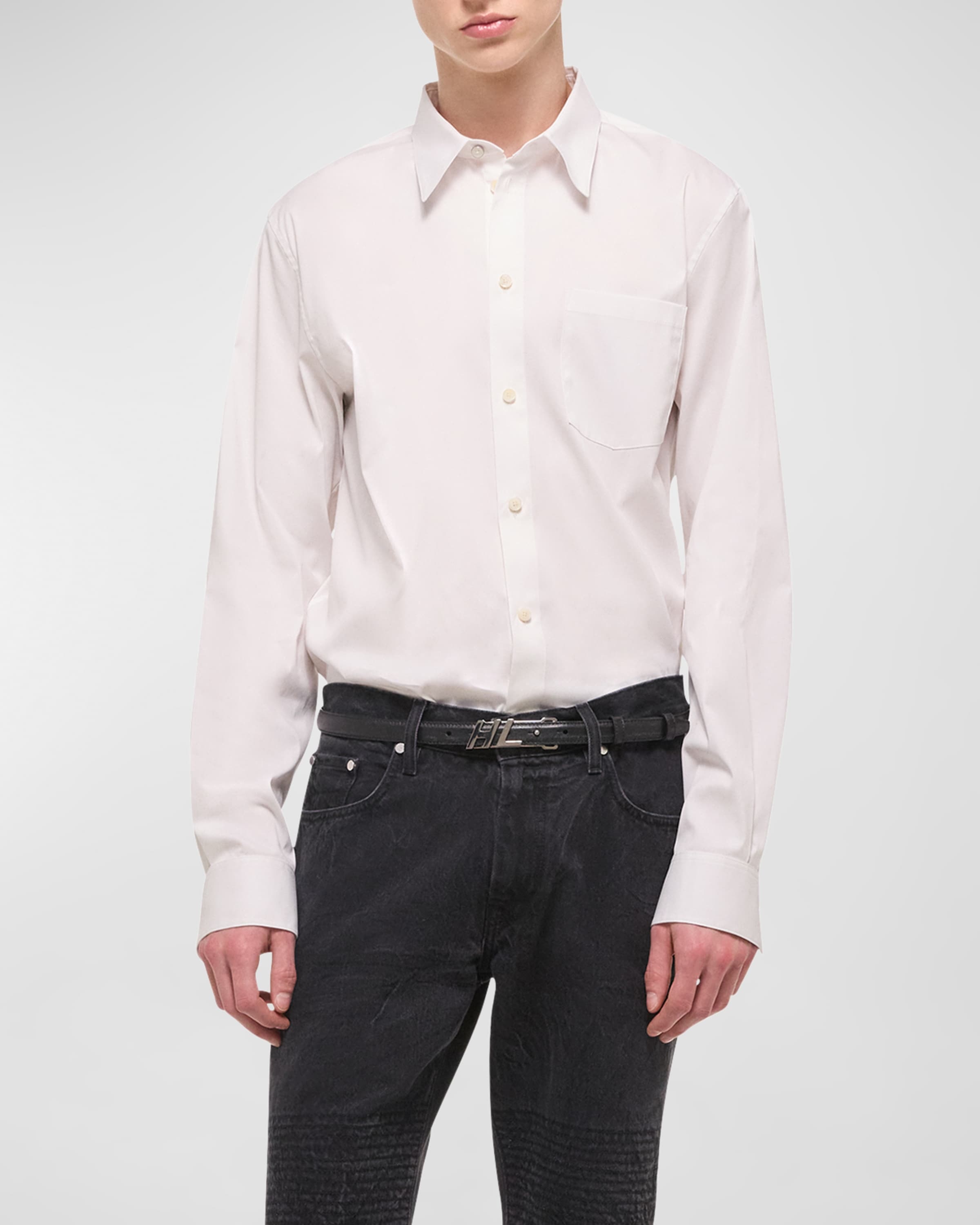 Men's Solid Sport Shirt - 2