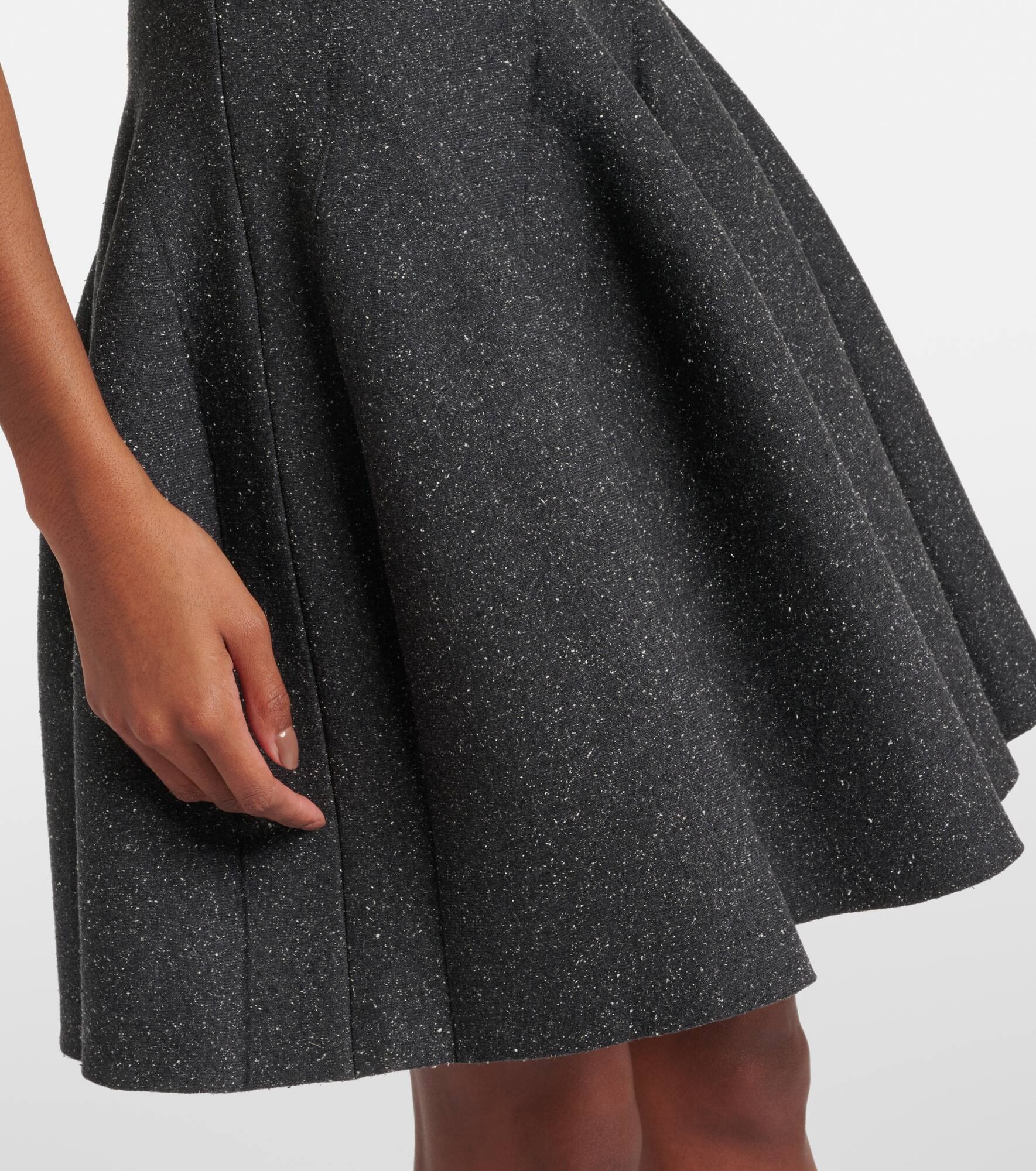 Godet silk-blend minidress - 5