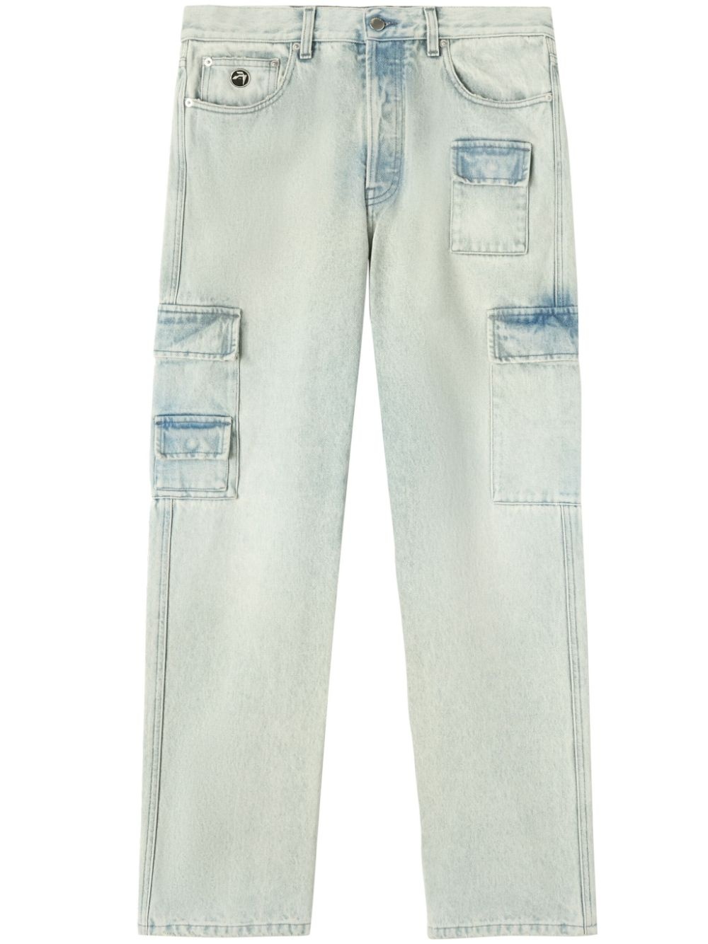 straight-leg cargo jeans - 1