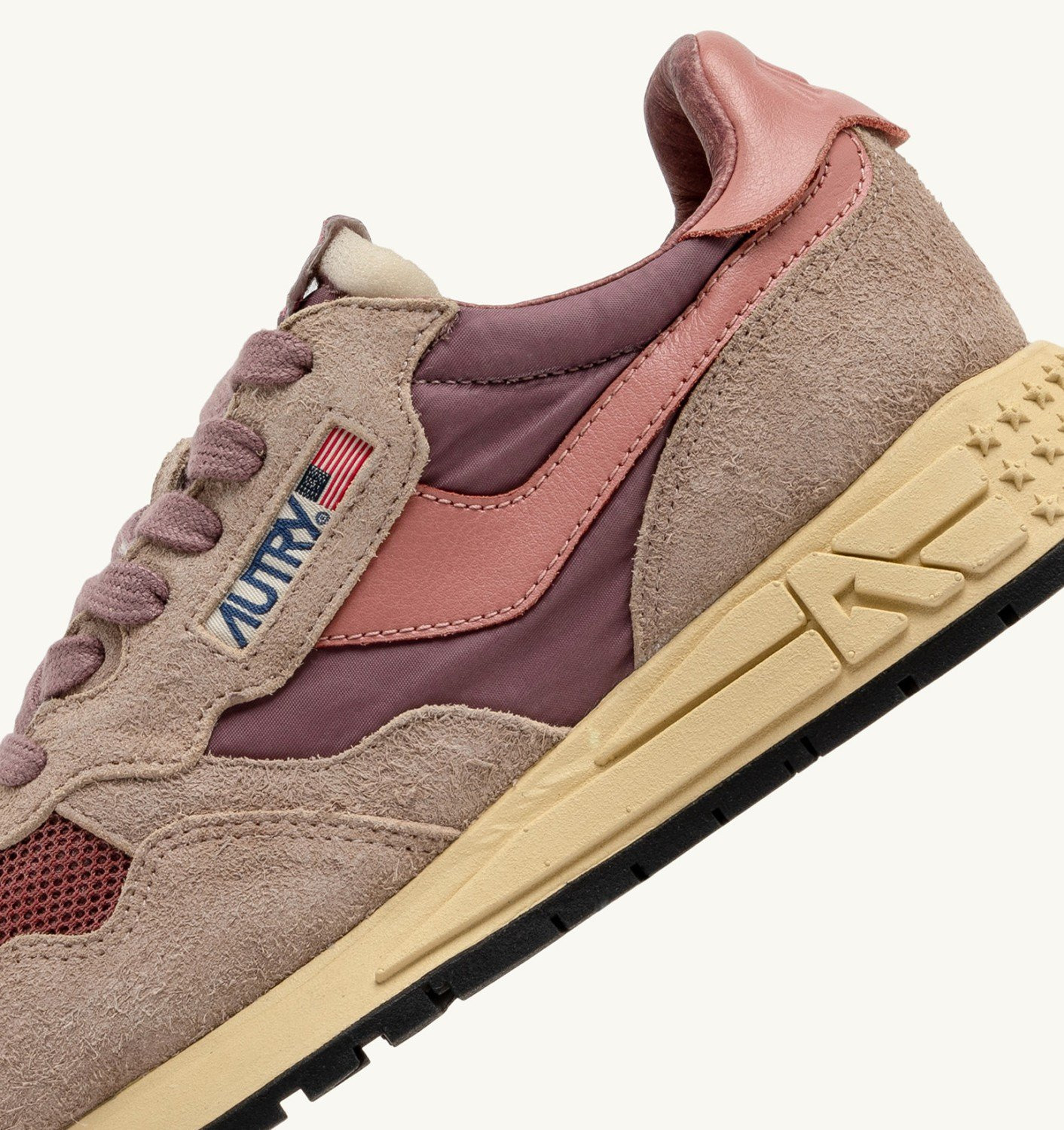REELWIND LOW SNEAKERS IN NYLON SUEDE AND LEATHER COLOR ROSE AND DESERT SAND - 6