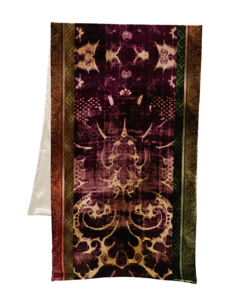 Kanadas damask-pattern scarf 1