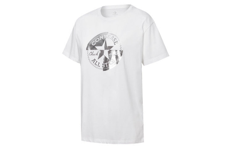 Converse (WMNS) Converse Printing Casual Short Sleeve Round Neck White 10020520102 outlook