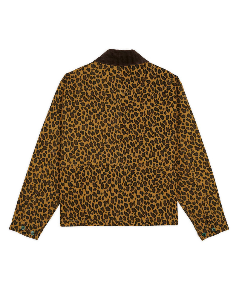 BRAIN DEAD Cropped Chore Jacket - Leopard outlook