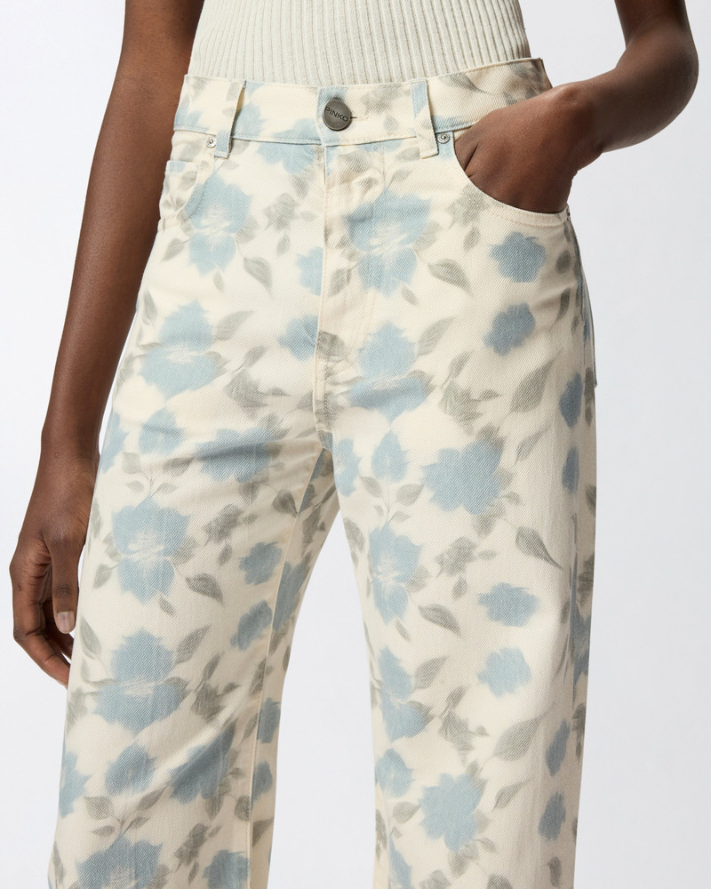 WIDE-LEG TROUSERS WITH COTTAGE FLOWER PRINT 6