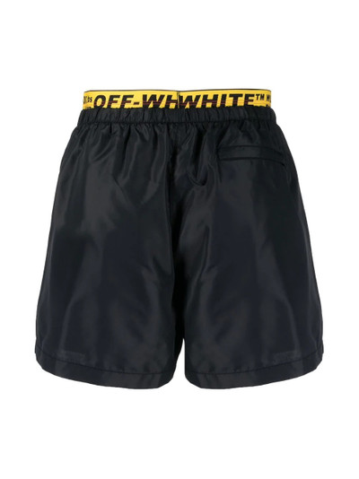 Off-White Classic Industrial logo-trim swim shorts outlook