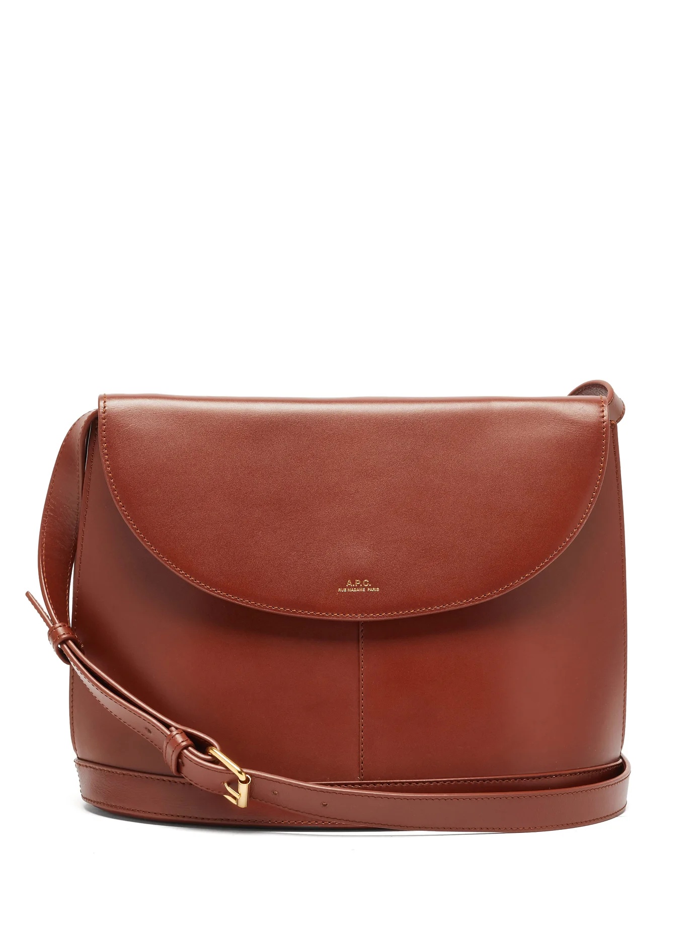 Lea smooth-leather cross-body bag - 1