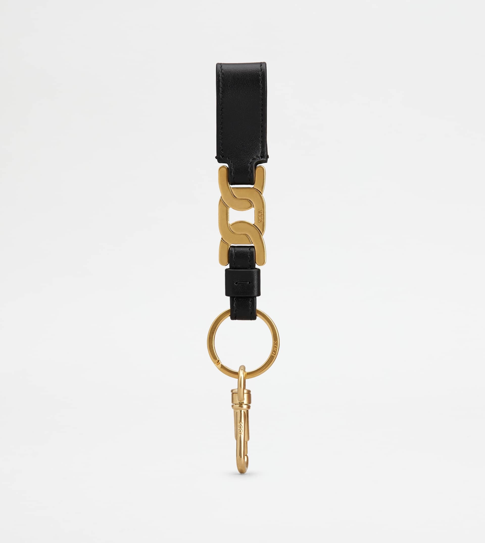 KATE KEY HOLDER IN LEATHER - BLACK - 1