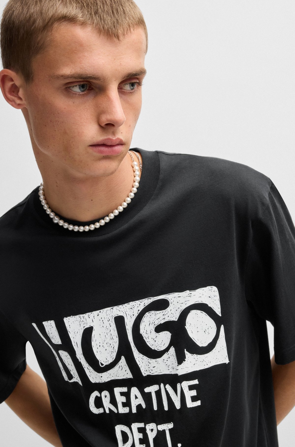 COTTON-JERSEY T-SHIRT WITH LOGO ARTWORK - 3