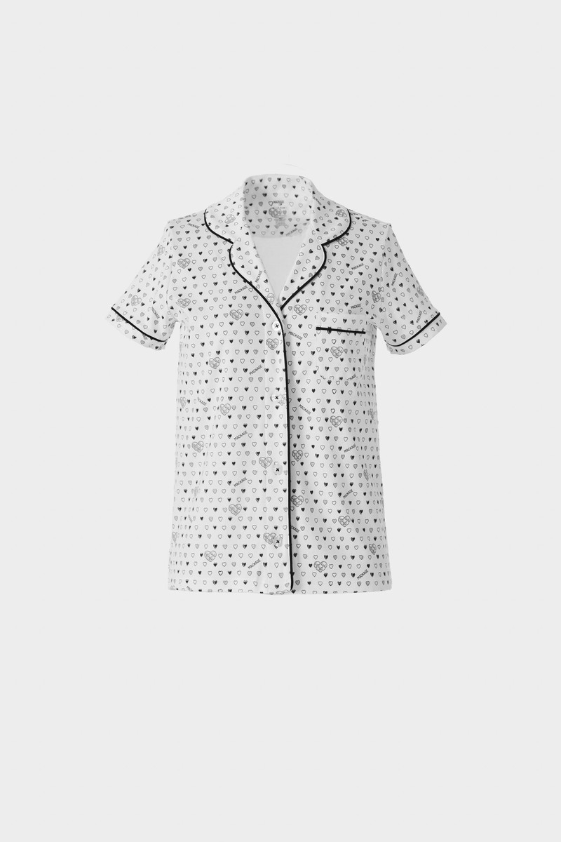 Short Sleeve Cotton Polo Pajama Set — MACKAGE x Roller Rabbit 7