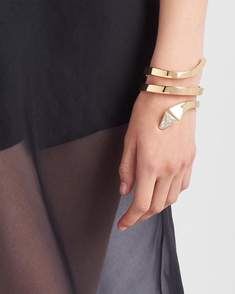 Prada Eternal Gold snake bracelet in yellow gold and laboratory-grown diamonds outlook