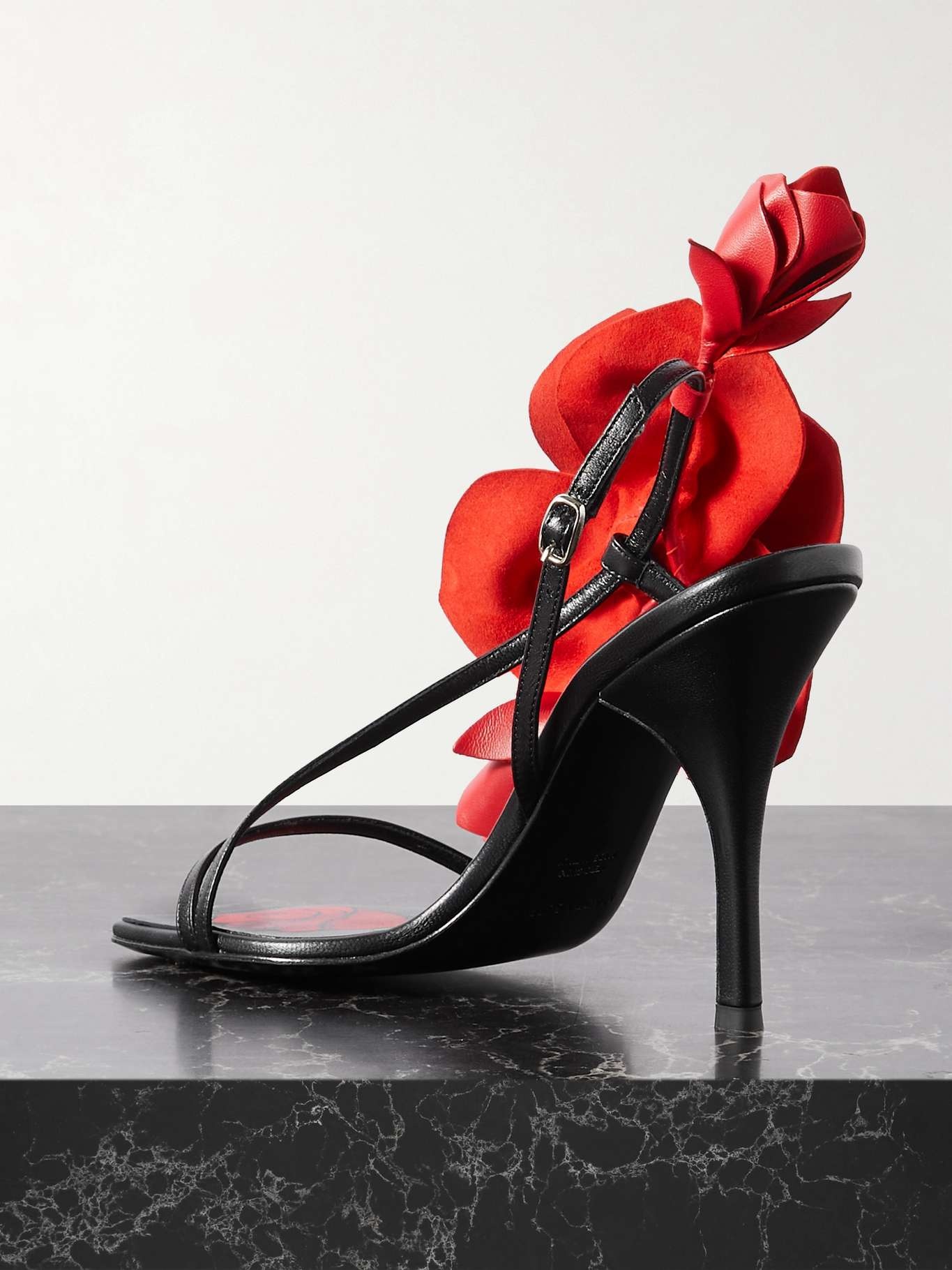 Embellished leather sandals - 3